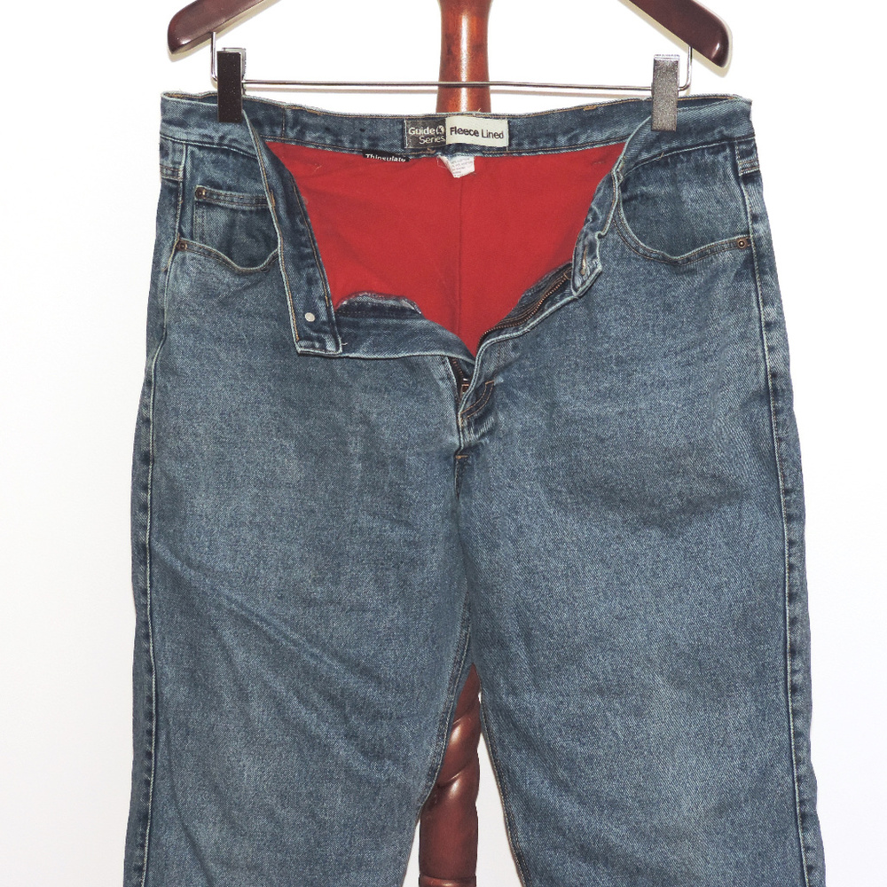 Guide Series fleece-lined denim jeans size 40